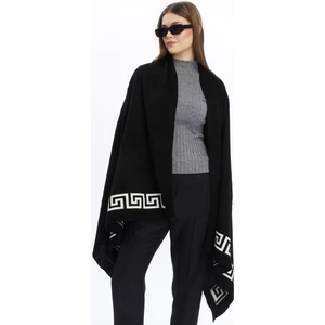Moda Semin Kadın Triko Versace Model Kalın Omuz Şalı
