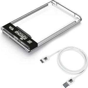 2.5" USB 3.0 Sata Harici Harddisk Kutusu Şeffaf