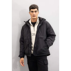 Regular Fit Mont Kapüşonlu Fermuarlı Cepli D6010AX24WN
