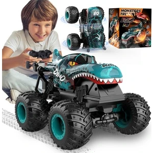 Canavar Kamyon Oyuncakları, Erkek Çocuklar Için 2,4 Ghz Rc Canavar Kamyonlar, Işıklı ve Müzikli 1:20 Dinozor Uzaktan Kumandalı Araba, Gösteri Özellikli Kamyon, 36 (Yurt Dışından)