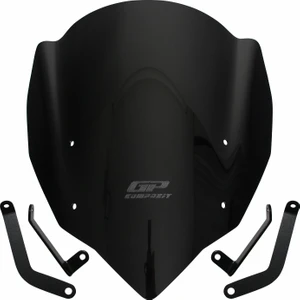 GP Kompozit CF Moto 400 NK / 650 NK 2017-2020 Uyumlu Ön Cam Siyah 34 cm