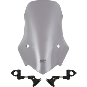 GP Kompozit Mondial 125 Drift L 2011-2023 Uyumlu Ön Cam Füme 49 cm