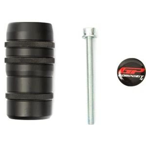GP Kompozit Honda XL750L Transalp 2023-2024 Uyumlu Egzoz Koruma Takozu Siyah