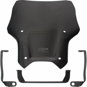 GP Kompozit CF Moto 250 NK 2023-2024 Uyumlu Spor Ön Cam Siyah 33 cm
