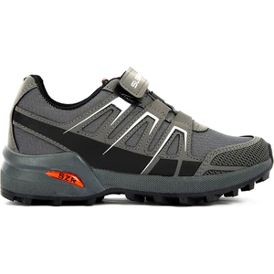 ADITYA IN Unisex Çocuk Sneaker Koşu & Yürüyüş Ayakkabısı Koyu Gri / Beyaz
