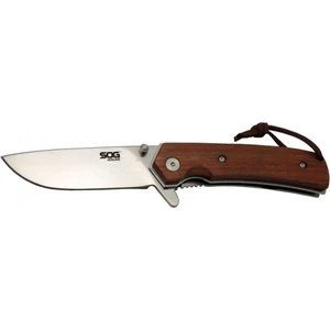 Sog Mokume Çakı 18,5 cm Deri Kılıflı