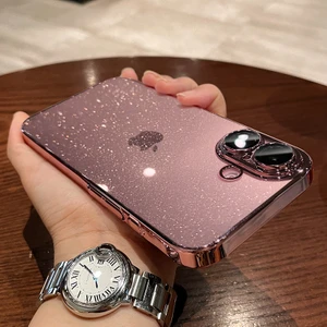 （iPhone16PROMAX）CEP Telefonu Kılıfı Yeni Şeffaf Yıldızlı Gökyüzü Lens Filmi Anti-Düşme 16 Sert Çanta ile Birlikte Geliyor (Yurt Dışından)