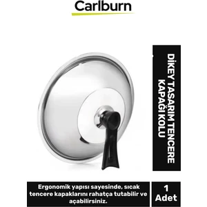 Özel Üretim Ergonomik Yapılı Isıya Dayanıklı Şık Rahat Mutfak Dikey Tasarım Tencere Kapağı Kolu