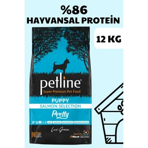 Süper Premium Pretty - Somon Balıklı Yavru Köpek Maması 12KG