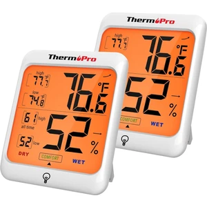 TP53 Termometre İç Mekan Dijital Sıcaklık ve Nem Ölçer - 2 Adet