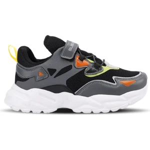 KAJAL I Erkek Çocuk Sneaker Koşu & Yürüyüş Ayakkabısı Koyu Gri / Siyah