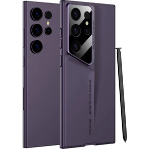 ZORE Samsung Galaxy S23 Ultra Kılıf Ultra Ince Kamera Korumalı Sert Rubber  Procase Kapak-Mor