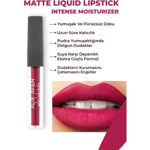 Uzun Süre Kalıcı Kadifemsi Kuruma Yapmayan Mat Likit Ruj - Matte Liquid Lipstick 515 Royal Cranberry