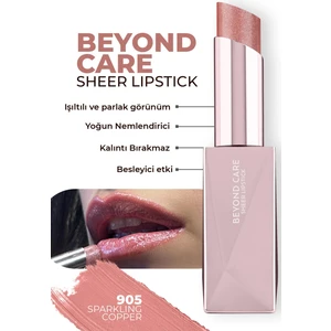 Beyond Care Sheer Lipstick 905 - Sparkling Copper - Yoğun Nemlendirici Besleyici Etki - Parlak Ruj