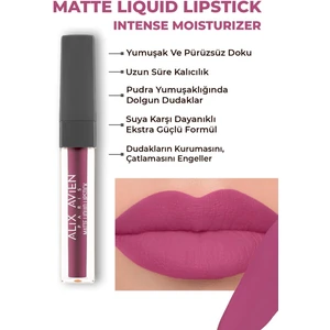 Uzun Süre Kalıcı Kadifemsi Kuruma Yapmayan Mat Likit Ruj - Matte Liquid Lipstick 517 Sweet Plum