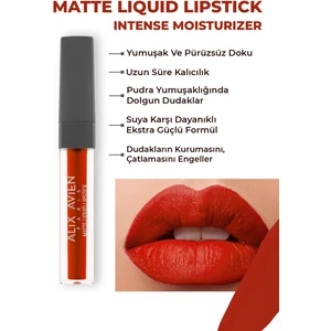 Uzun Süre Kalıcı Kadifemsi Kuruma Yapmayan Mat Likit Ruj - Matte Liquid Lipstick 520 Red Carpet