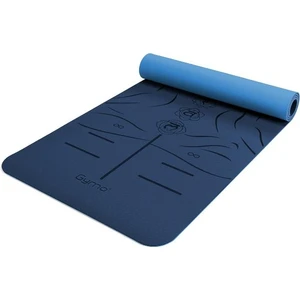 Hizalamalı Sembol 6mm Tpe Yoga Matı Pilates Minderi Mavi