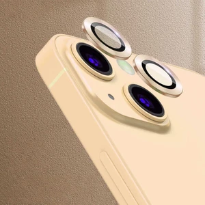 ZORE Apple iPhone 13 Mini Uyumlu Cl-07 Kamera Lens Koruyucu-Gold