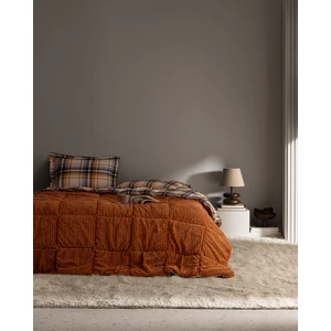 Madame Coco Beth Tek Kişilik Wellsoft Comforter Set - Turuncu