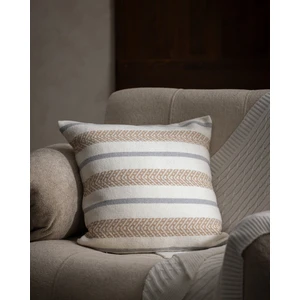 Alizé Kırlent Kılıfı - Bej/beyaz/gri - 45X45 cm