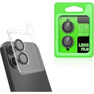 ZORE Apple iPhone 16 Cl-07 Kamera Lens Koruyucu-Siyah
