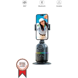 P03 Yüz Takip 360° Gimbal Öz Çekim Telefon Sabitleyici Tutucu Video Akıllı Tripod