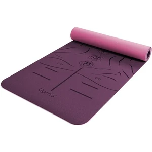 Hizalamalı Sembol 6mm Tpe Yoga Matı Pilates Minderi Mürdüm