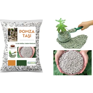 Tunç Botanik Pomza Taşı 5 Litre 0-3 mm / Doğal Tarım Pomzası