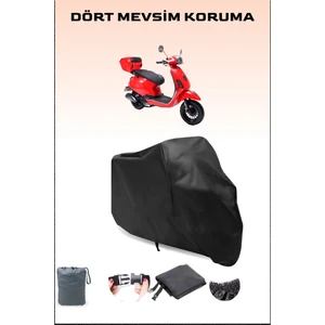 Rks Azure 50 Pro Uyumlu Siyah Motorsiklet Branda, Motor Örtüsü
