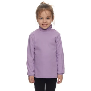 Lila Basic Kız Çocuk Çıtçıtlı Tam Balıkçı Yaka Şardonlu Kışlık Uzun Kollu Tişört