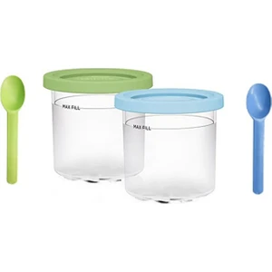 Ninja Için AKSESUARLAR,XSKPLID2CD 2 Paket NC299AMZ ve NC300S Serisi Krem Buz Makineleriyle Uyumlu 1 Pint (Yurt Dışından)