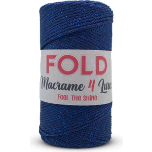 Simli Polyester Makrome No:4 Lacivert 262 Multi Color Polyester Makrome Ipi 2 mm - 200 gr -230 M Supla Ip Çanta Ipi