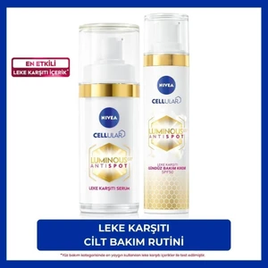 NIVEA Luminous630 Leke Karşıtı Gündüz Yüz Kremi 40ml ve Aydınlatıcı Cilt Bakım Serumu 30ml,Hyaluronik Asit