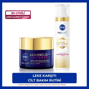 NIVEA Luminous630 Koyu Leke Karşıtı Gündüz Yüz Kremi 40ml SPF50 ve Gece Kremi 50ml, Cilt Tonu Eşitleyici