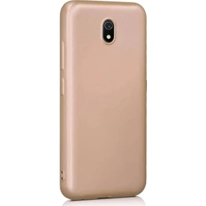 Xiaomi Redmi  8A Premium Silikon Kılıf Gold