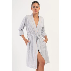 Kadın Kapri Kol Baby Pink Sabahlık C9T5N3O504