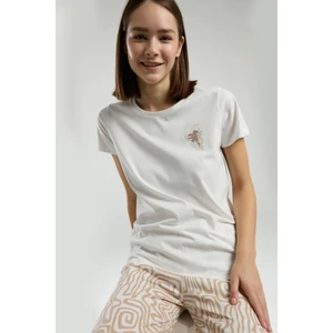 Kadın Beyaz Pijama Takımı