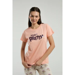 Rolypoly Kadın Turuncu Pijama Takımı
