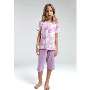 Kız Çocuk Mor Kapri Takım