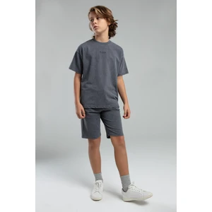 Erkek Çocuk Gri Bermuda Takım