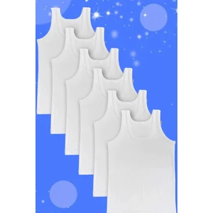 Erkek Çocuk Pamuklu Penye 6'lı Atlet