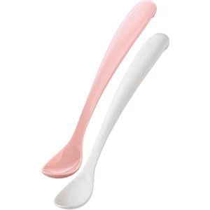 Ergonomik Beslenme Mama Kaşığı & Saklama Kutusu, Powder Pink, İkili Set