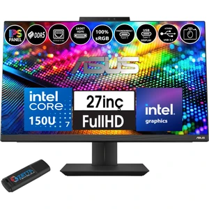 A5702WVARK Intel Ultra 7 150U 16GB Ddr5 512GB SSDIPS Windows 11 Home 27" FHD All In One Bilgisayar WA5702H02+ZETTAUSBBELLEK