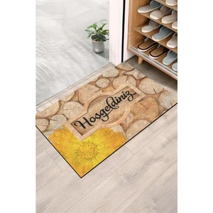 Sarı Çiçek Hoşgeldiniz Kapı Önü Paspası