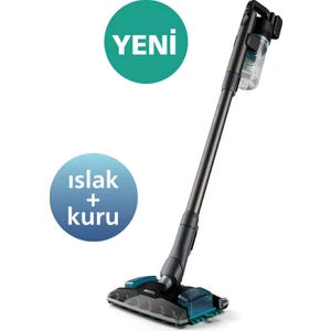 Phılıps 8000 Serisi Aqua Plus Kablosuz Dik Süpürge, 80 dk'ya Kadar Çalışma Süresi, PrecisionPower Başlık, Aqua Plus Başlık, XC8053/01