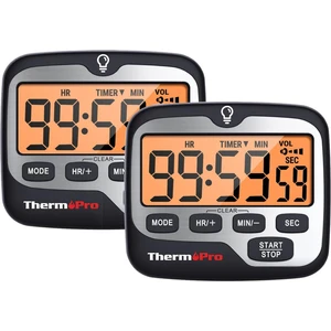 Thermopro TM01 Mutfak,spor, Ders Alarmlı Kronometre, Geri Sayım Sayacı ve Dijital Saat - 2 Adet