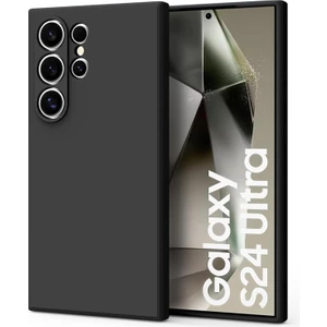 Galaxy S24 Ultra Kılıf Yüksek Kalite 3D Kamera Korumalı Içi Kadife Lansman Liquid Silikon Kapak