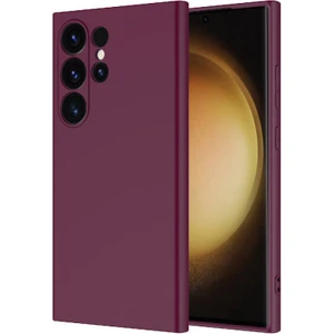 Galaxy S24 Ultra Kılıf Yüksek Kalite 3D Kamera Korumalı Içi Kadife Lansman Liquid Silikon Kapak