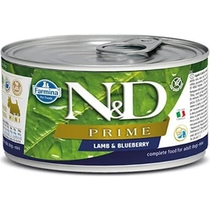 Prime Kuzu Etli ve Yaban Mersinli Konserve Köpek Maması 140 Gr