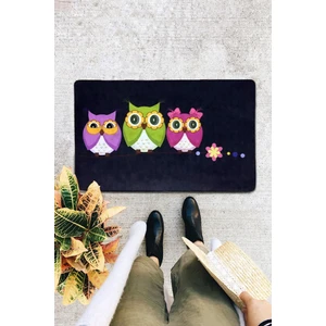 Chilai Home Three Owls Iç ve Dış Pvc Kapıönü Paspasları Profesyonel Kapı Paspası